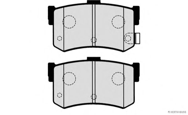 Комплект тормозных колодок, дисковый тормоз J3610502