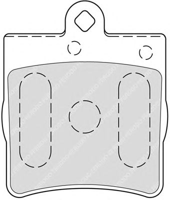 Комплект тормозных колодок, дисковый тормоз FDB1311