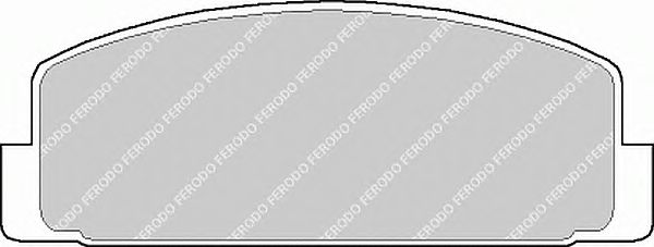 Комплект тормозных колодок, дисковый тормоз FDB372