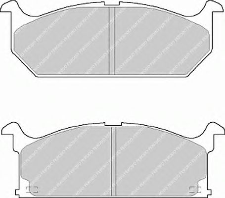 Комплект тормозных колодок, дисковый тормоз FDB528