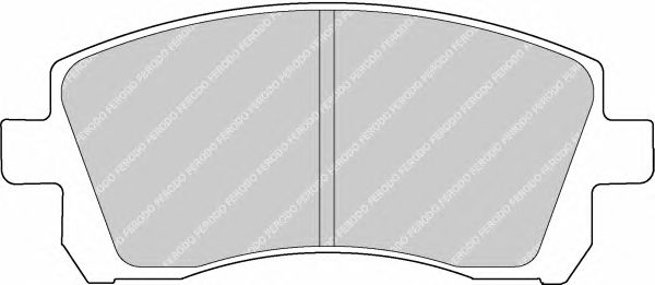 Комплект тормозных колодок, дисковый тормоз FDB1327