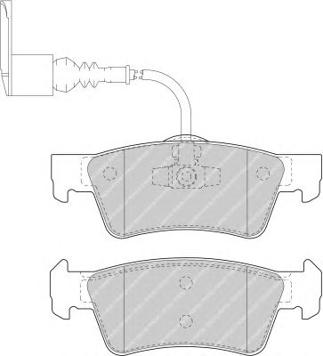Комплект тормозных колодок, дисковый тормоз FSL1647