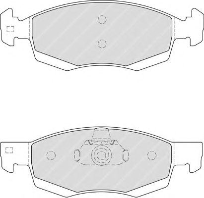 Комплект тормозных колодок, дисковый тормоз FDB4035