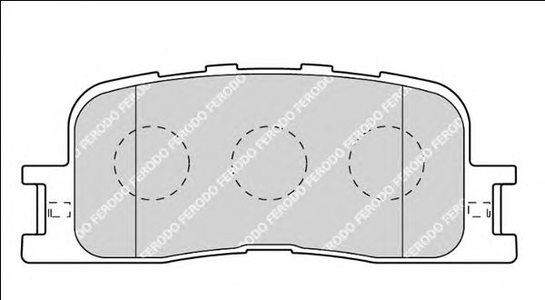 Комплект тормозных колодок, дисковый тормоз FDB1909