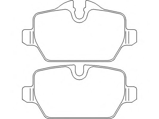 Комплект тормозных колодок, дисковый тормоз P 06 037