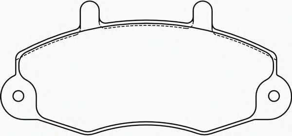 Комплект тормозных колодок, дисковый тормоз P 24 032