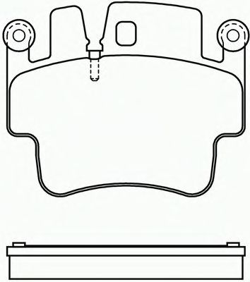 Комплект тормозных колодок, дисковый тормоз P 65 009