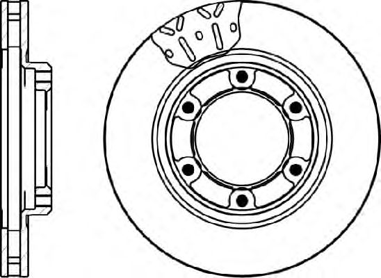Тормозной диск MDC1043