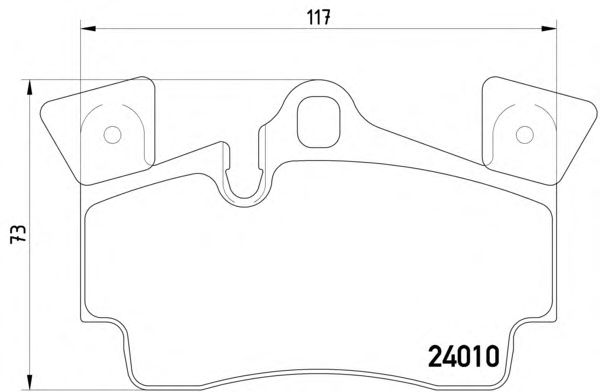 Kit de plaquettes de frein, frein à disque MDB2742
