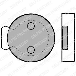 Комплект тормозных колодок, дисковый тормоз LP422