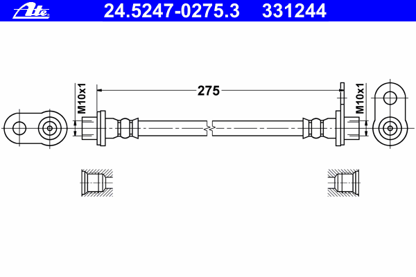 Tubo flexible de frenos 24.5247-0275.3