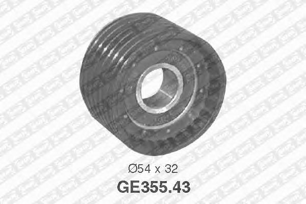 Deflection/Guide Pulley, timing belt GE355.43