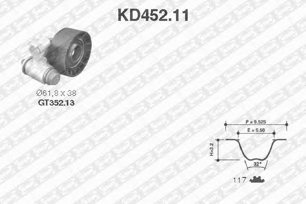 Distributieriemset KD452.11