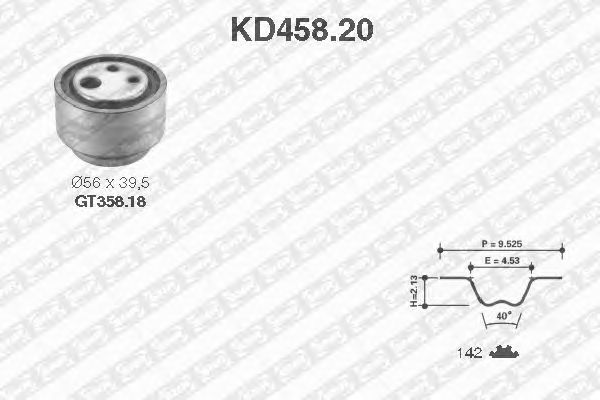 Kit de distribution KD458.20
