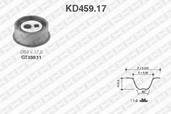 Timing Belt Kit KD459.17