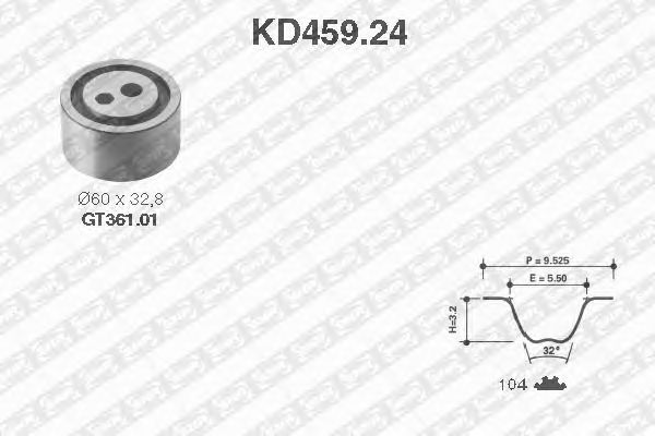 Distributieriemset KD459.24