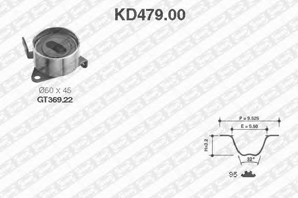 Timing Belt Kit KD479.00