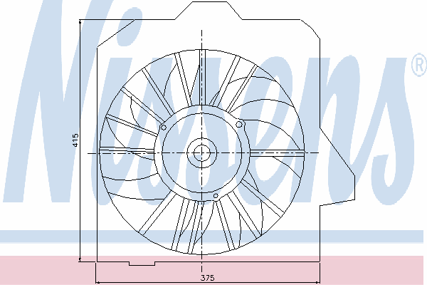 Fan, motor sogutmasi 85091
