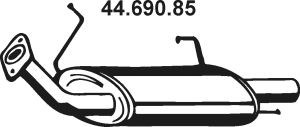 Глушитель выхлопных газов конечный 44.690.85
