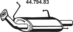 Глушитель выхлопных газов конечный 44.794.83