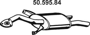 Глушитель выхлопных газов конечный 50.595.84