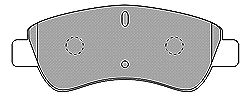 Комплект тормозных колодок, дисковый тормоз 6537