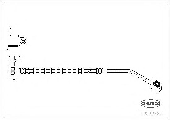 Tubo flexível de travão 19032884