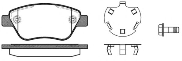 Комплект тормозных колодок, дисковый тормоз 0858.30