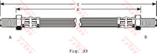 Tubo flexível de travão PHC152