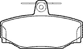 Комплект тормозных колодок, дисковый тормоз BP591