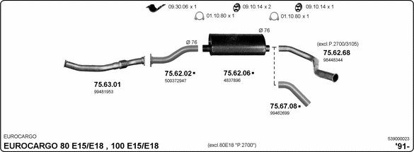 Exhaust System 539000023