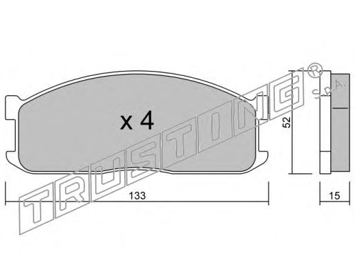 Комплект тормозных колодок, дисковый тормоз 241.0
