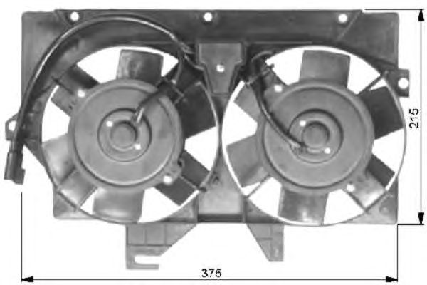 Ventilador, refrigeração do motor 47036