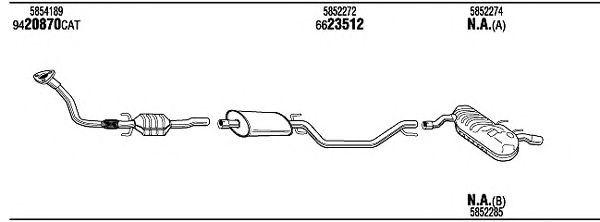 Exhaust System OPH17211