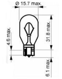 Bulb, indicator; Bulb, spotlight; Bulb, headlight; Bulb, fog light; Bulb, reverse light; Bulb, auxiliary stop light 202402