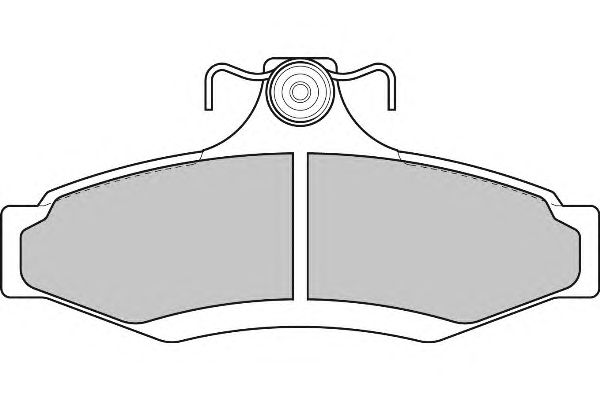 Комплект тормозных колодок, дисковый тормоз FD6817A