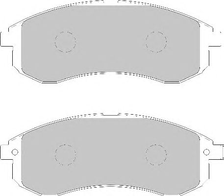 Комплект тормозных колодок, дисковый тормоз FD7134A