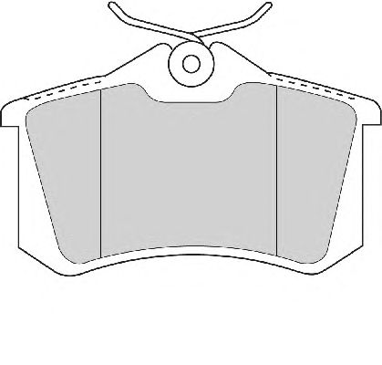 Комплект тормозных колодок, дисковый тормоз FD7187A