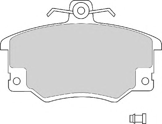 Комплект тормозных колодок, дисковый тормоз FD221A