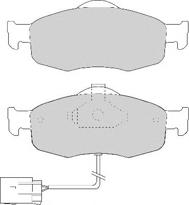 Комплект тормозных колодок, дисковый тормоз FD6475A