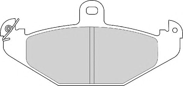 Комплект тормозных колодок, дисковый тормоз FD6485A