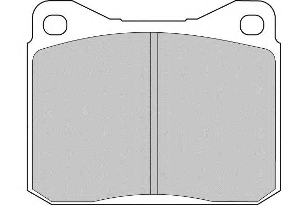 Комплект тормозных колодок, дисковый тормоз FD4141V