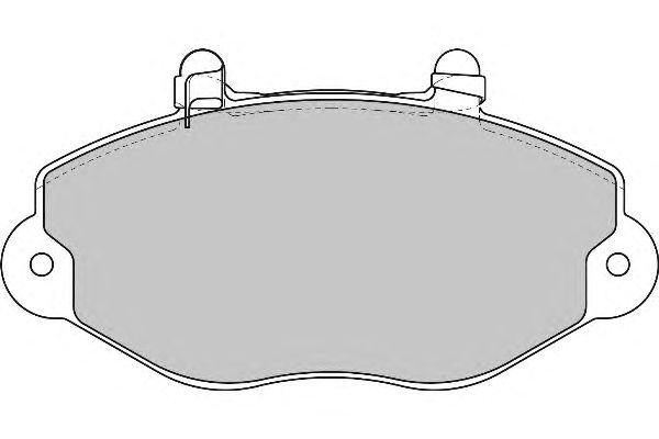 Комплект тормозных колодок, дисковый тормоз FD6801N