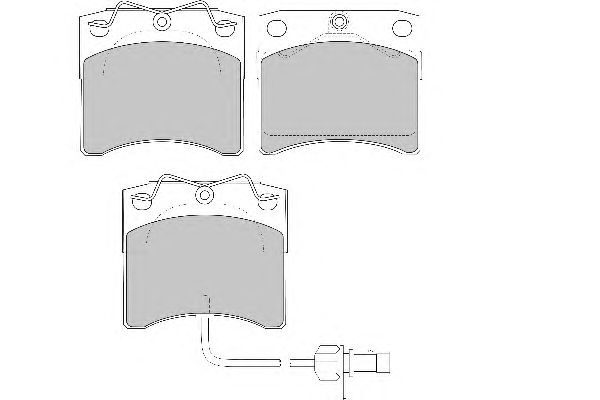 Комплект тормозных колодок, дисковый тормоз FD6941V