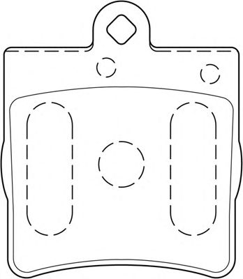 Комплект тормозных колодок, дисковый тормоз FD6795A
