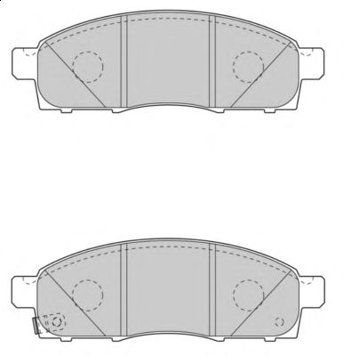 Комплект тормозных колодок, дисковый тормоз FD7553V