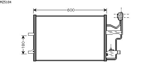 Condensator, airconditioning MZ5184