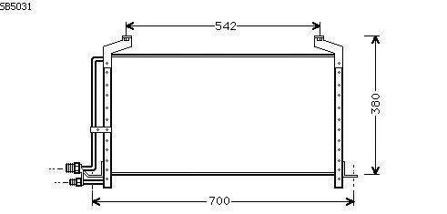 Condensator, airconditioning SB5031