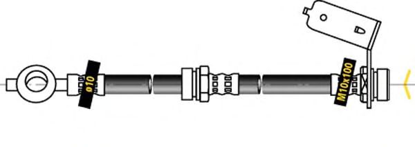 Tubo flexible de frenos F5564
