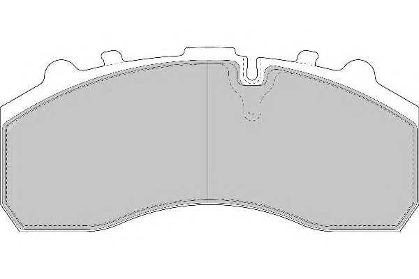 Комплект тормозных колодок, дисковый тормоз DCV1373BFE